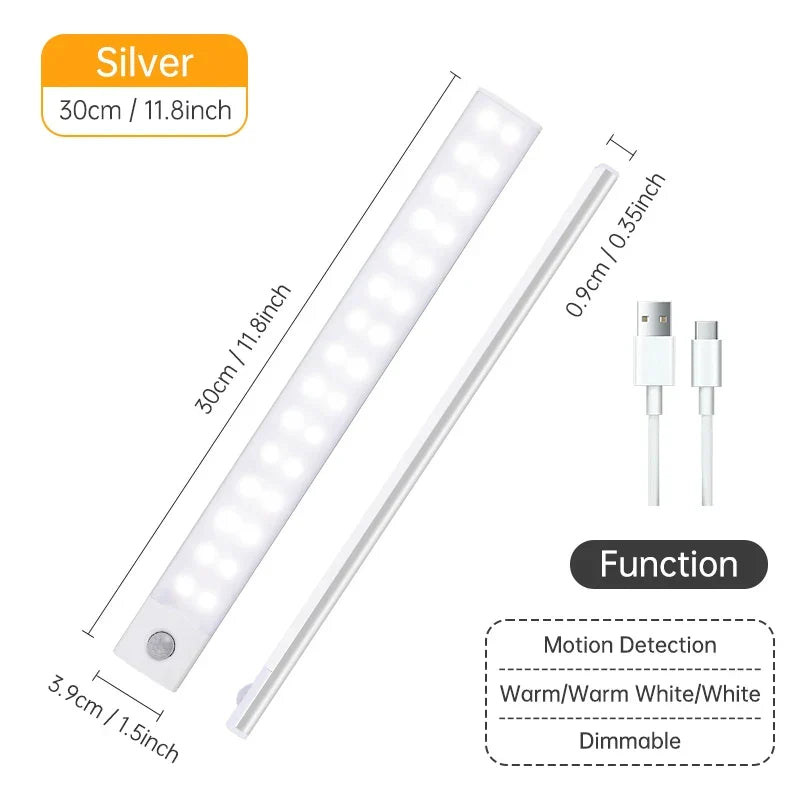 Motion Sensor Cabinet Light Bar, 10 to 50 cm