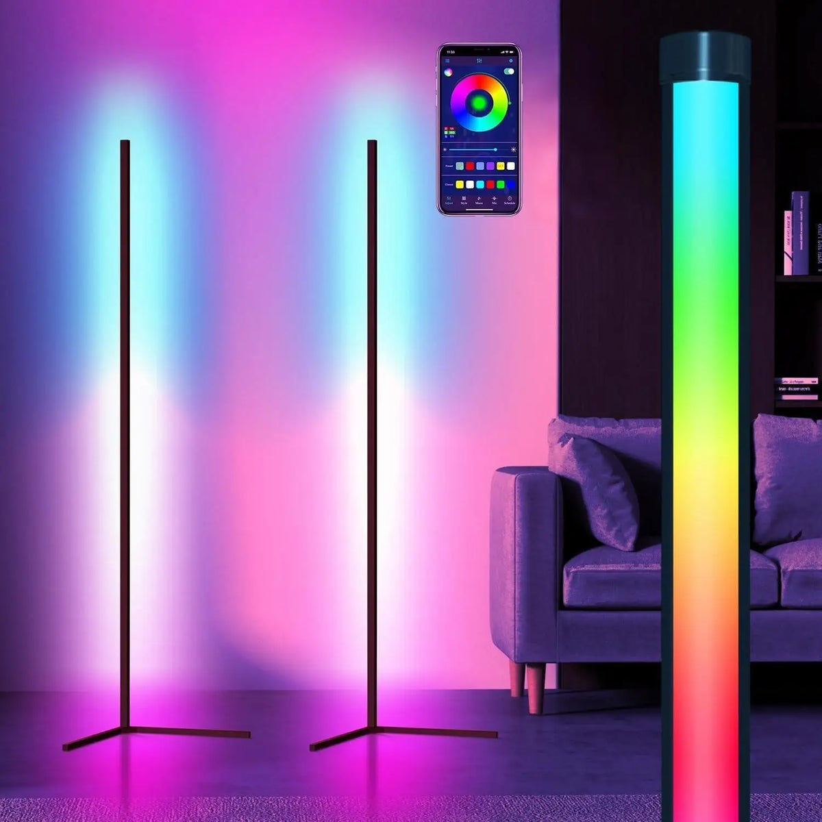 Smart RGB Floor Lamp with App Control and Music Mode