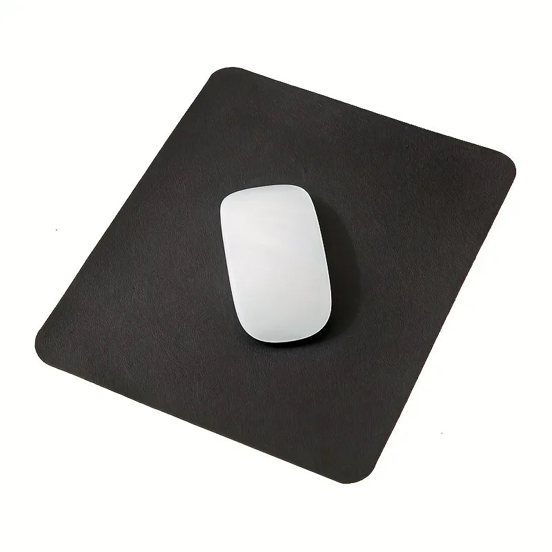 PU Leather Mouse Pad, Waterproof, 19 x 23 cm