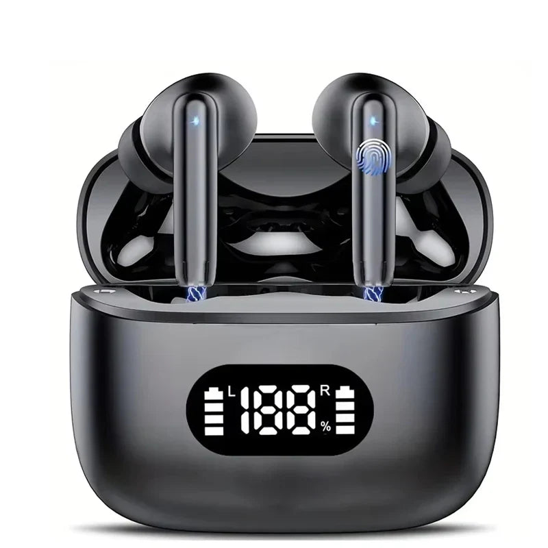 TWS Earbuds with LED Display, 60 Hour Battery, App Support
