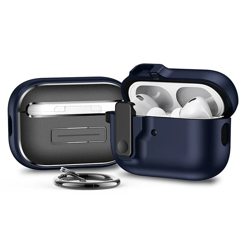 Safety Lock Buckle Shockproof Case for AirPods, Four Fits