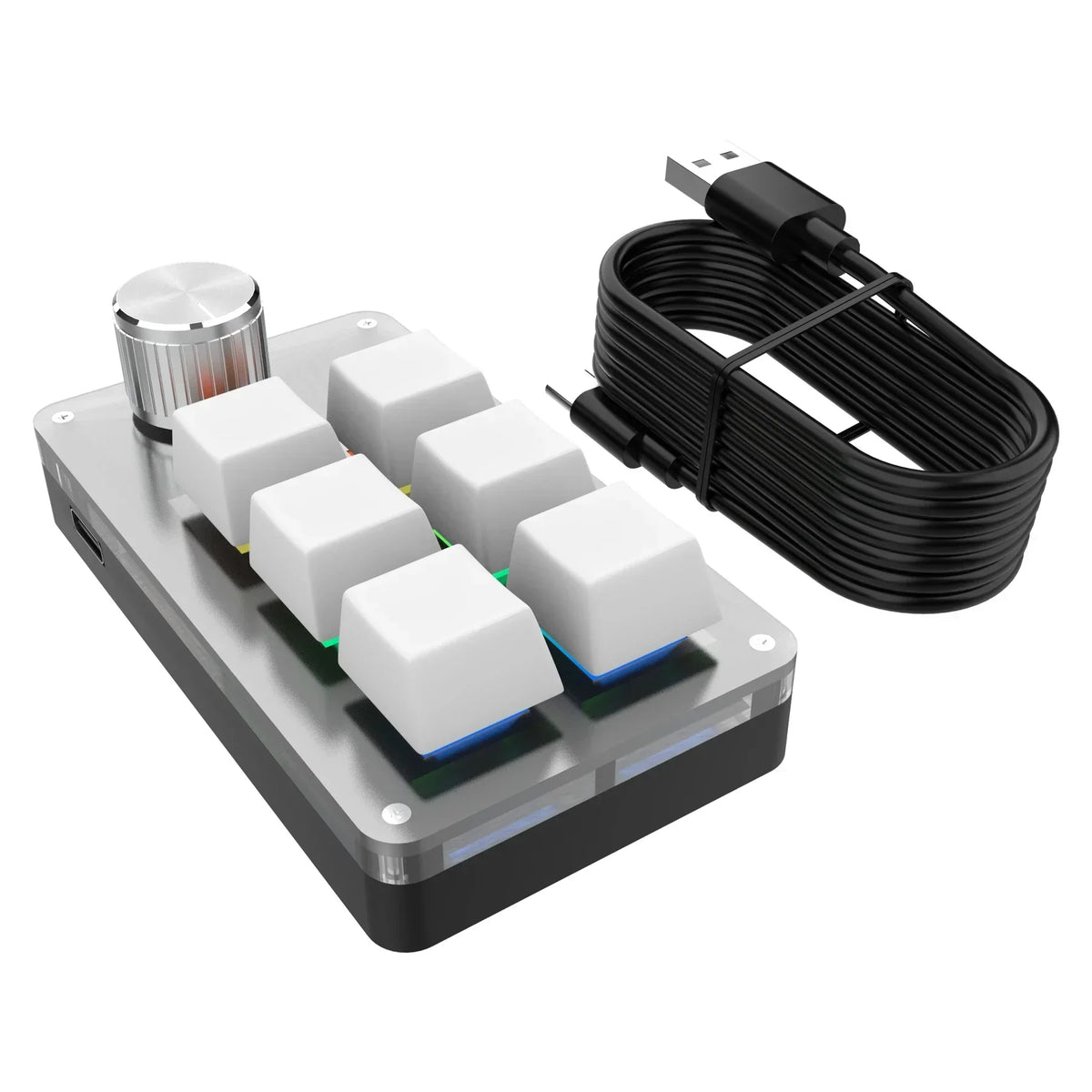 Six Key Macro Keypad with RGB and Control Knob