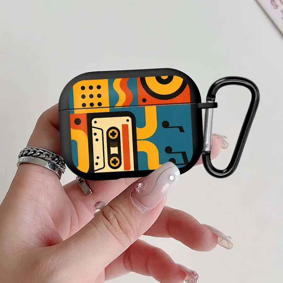 Retro Print Protective Case for AirPods, Seven Model Fits