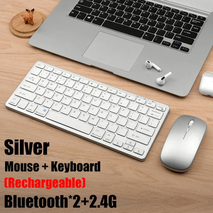 KM02 Wireless Keyboard, Bluetooth 5.0 and 2.4G