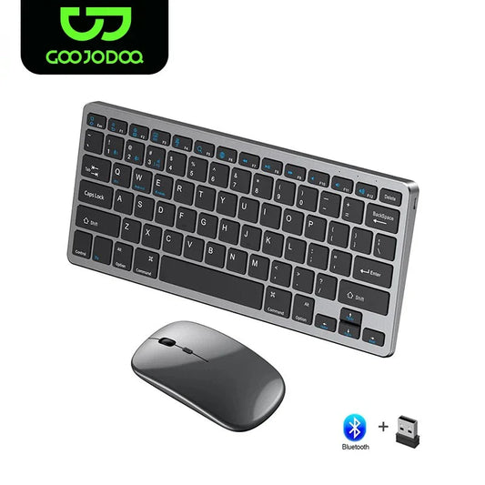 KM02 Wireless Keyboard, Bluetooth 5.0 and 2.4G