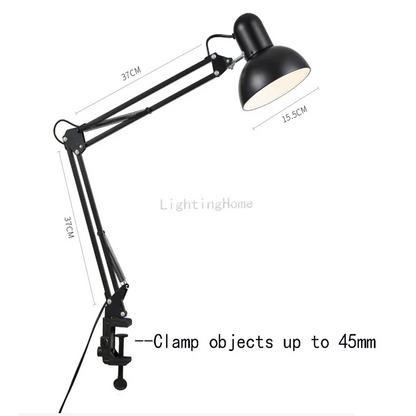 Long Arm Clip Desk Lamp, 3W, Eye Protection