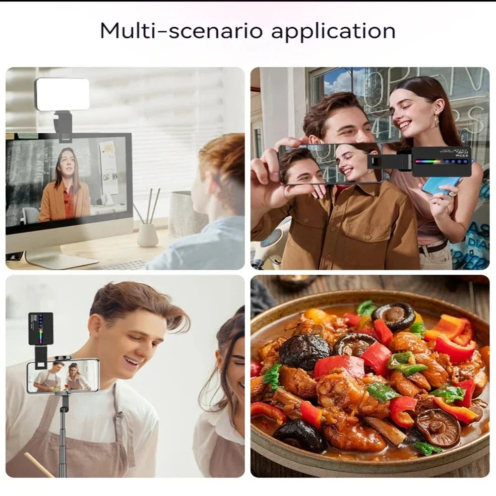 RGB Video Light Kit, 2700K to 6500K, Camera Mountable