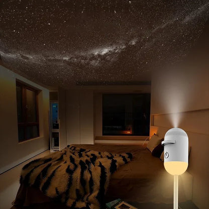Mini Galaxy Star Projector with Interchangeable Slides
