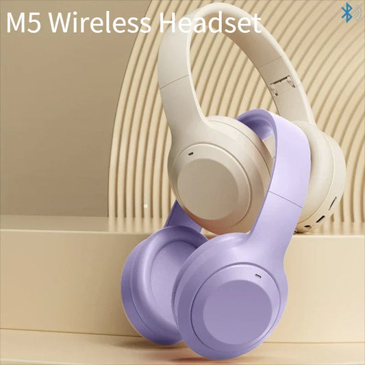 Over-Ear Bluetooth 5.3 Headphones, 12 Hour Battery