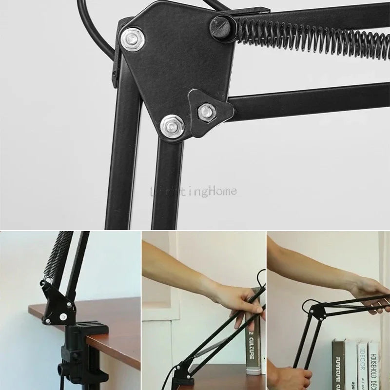 Long Arm Clip Desk Lamp, 3W, Eye Protection