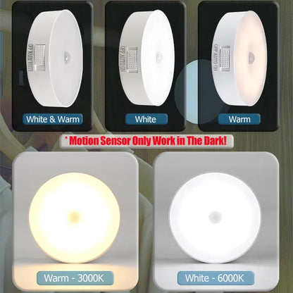 Motion and Light Sensor Night Light, 10 cm, Rechargeable