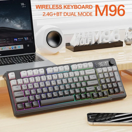 M96 Bluetooth Mechanical Keyboard with Display Screen