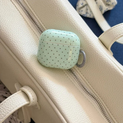 Two-Tone Dot Print Case for AirPods, Seven Model Fits