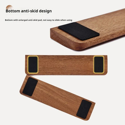 Walnut Wood Keyboard Wrist Rest, Five Sizes