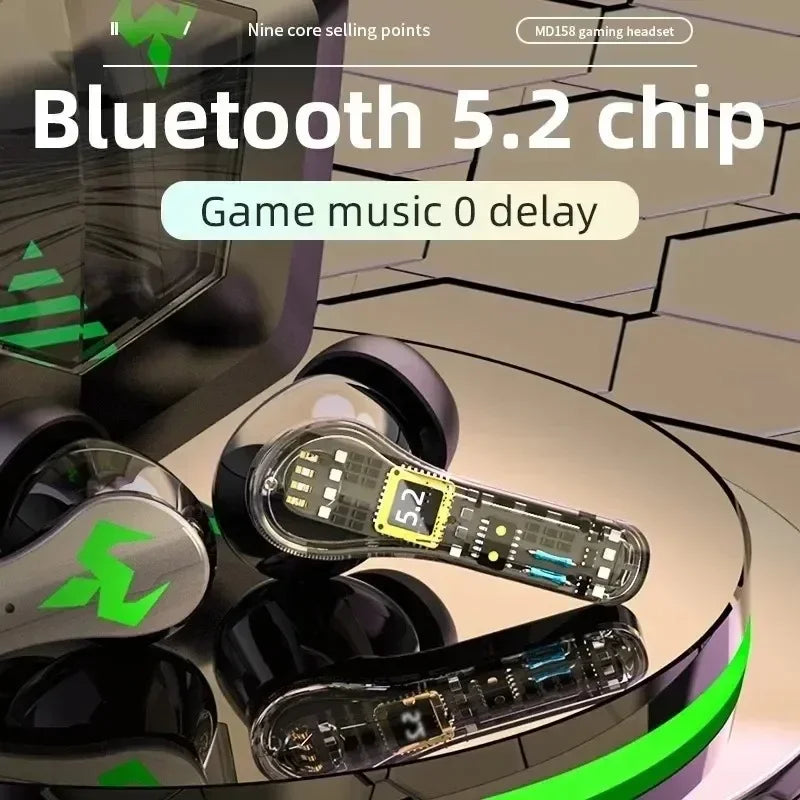 Over-Ear Headphones with Digital Display, 1000mAh