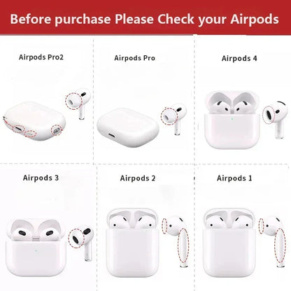 Safety Lock Buckle Shockproof Case for AirPods, Four Fits