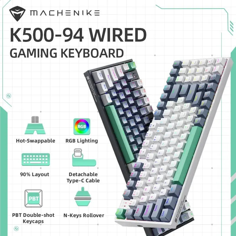 K500 Wired Mechanical Gaming Keyboard, Hot Swappable