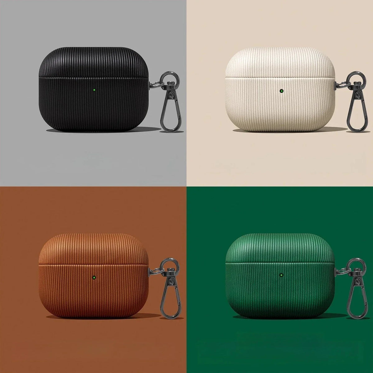 Soft Leather-Look Case for AirPods, Six Model Fits