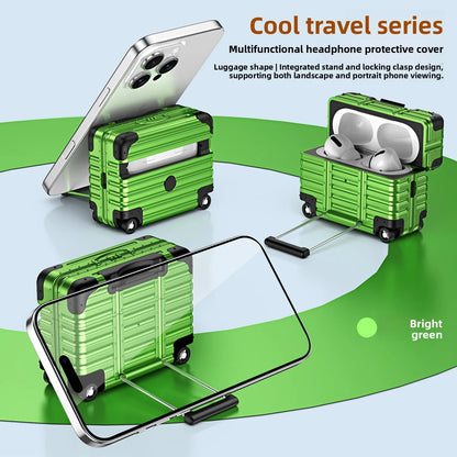 Suitcase Style Case for AirPods, Three Model Fits