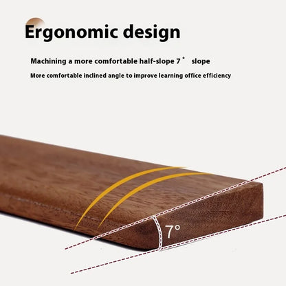 Walnut Wood Keyboard Wrist Rest, Five Sizes