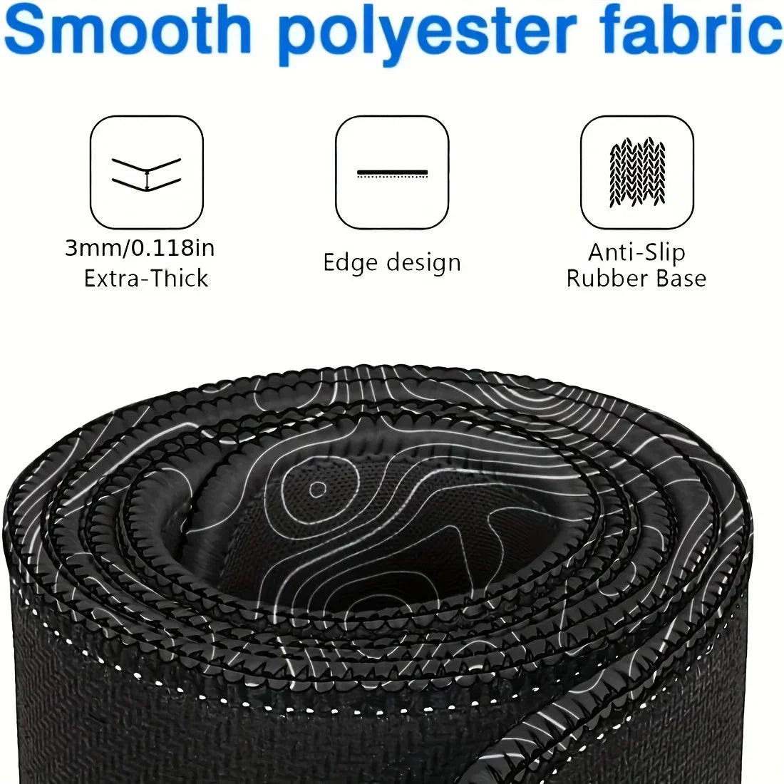 Large Gaming Mouse Pad with Stitched Edges, Five Sizes