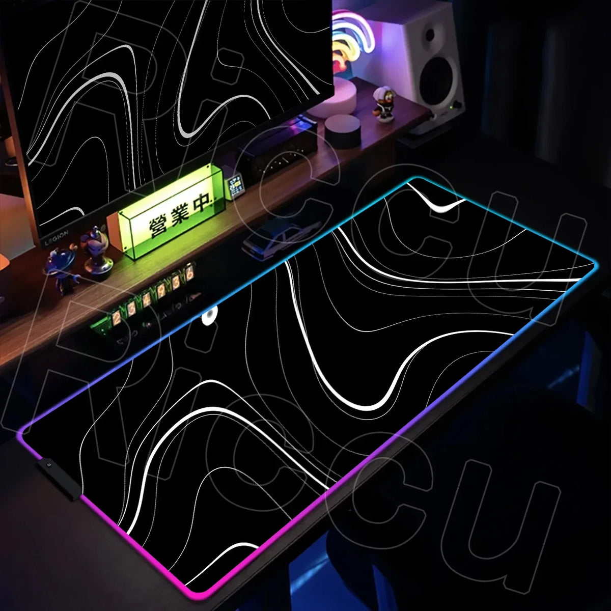RGB Extended Gaming Mouse Pad, up to 1000 x 500 mm