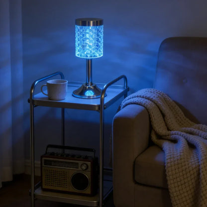 RGB Crystal Table Lamp, USB Powered, Dimmable