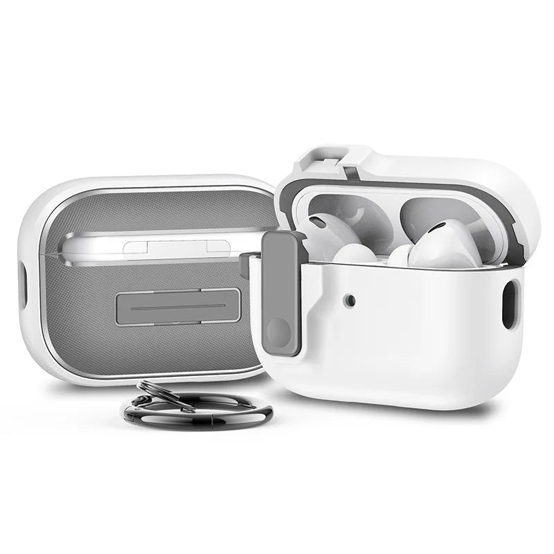 Safety Lock Buckle Shockproof Case for AirPods, Four Fits