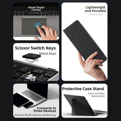 Foldable Bluetooth 5.3 Keyboard, Detachable