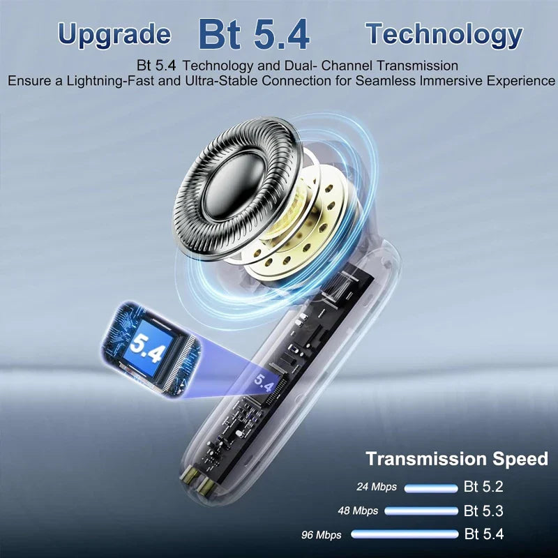 TWS Earbuds with LED Display, 60 Hour Battery, App Support