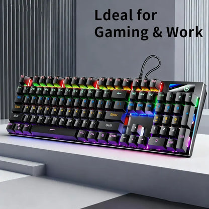 Blue Switch Mechanical Keyboard for Desktop and Laptop