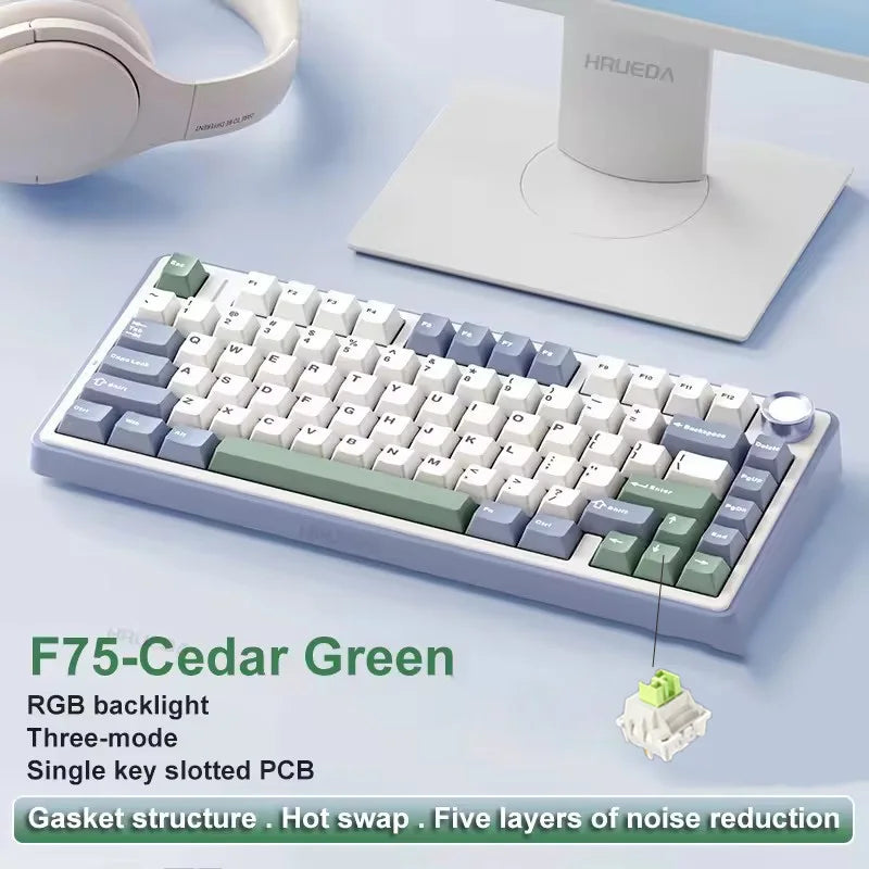 F75 Wireless Mechanical Keyboard, Tri-Mode, RGB