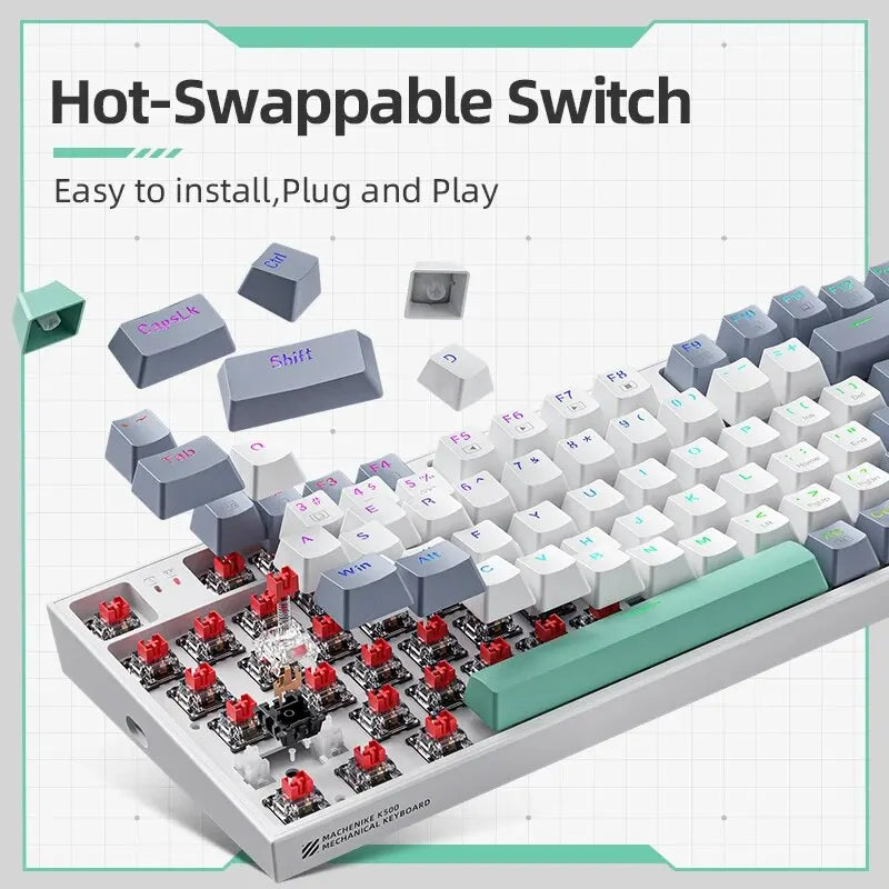 K500 Wired Mechanical Gaming Keyboard, Hot Swappable