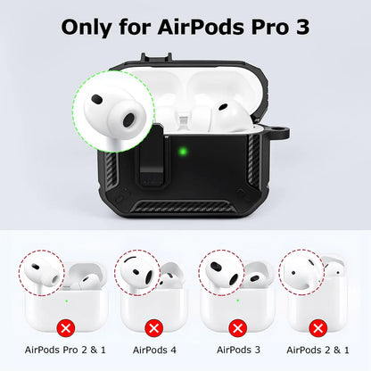 Secure Lock Hard Shell Case for AirPods Pro 3