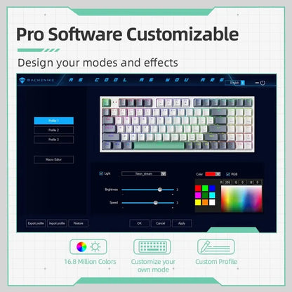K500 Wired Mechanical Gaming Keyboard, Hot Swappable