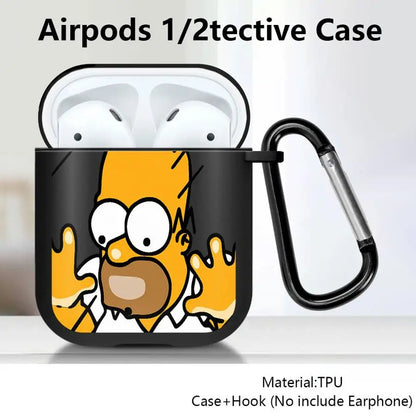 Cartoon Print Case for AirPods, Seven Model Fits