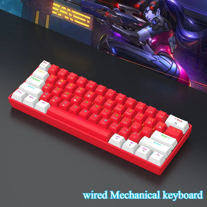 61 Key Mini Mechanical Keyboard, Backlit
