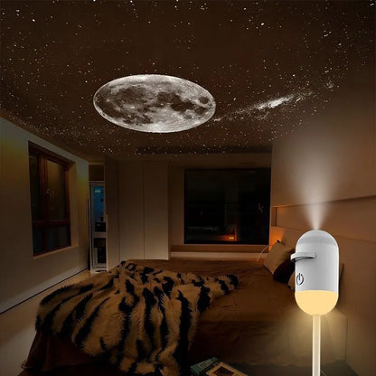 Mini Galaxy Star Projector with Interchangeable Slides
