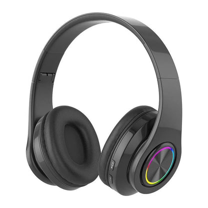 Wireless Over-Ear Headphones with LED Lighting and Deep Bass