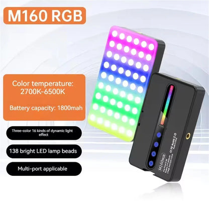 RGB Video Light Kit, 2700K to 6500K, Camera Mountable