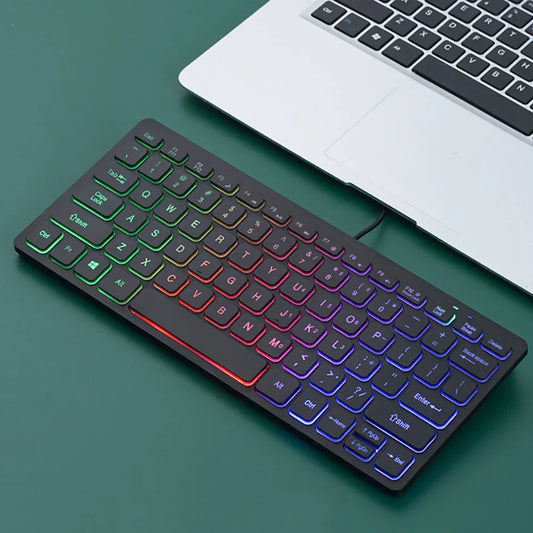 78 Key Backlit Compact Wired Keyboard