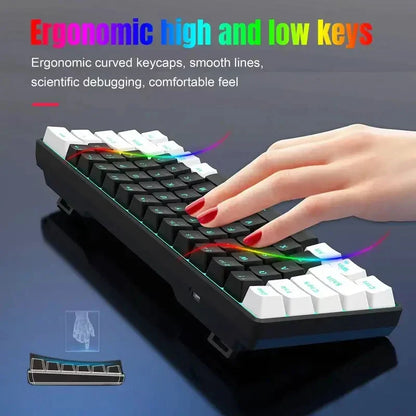 60% Compact Mechanical Keyboard with Blue Switches