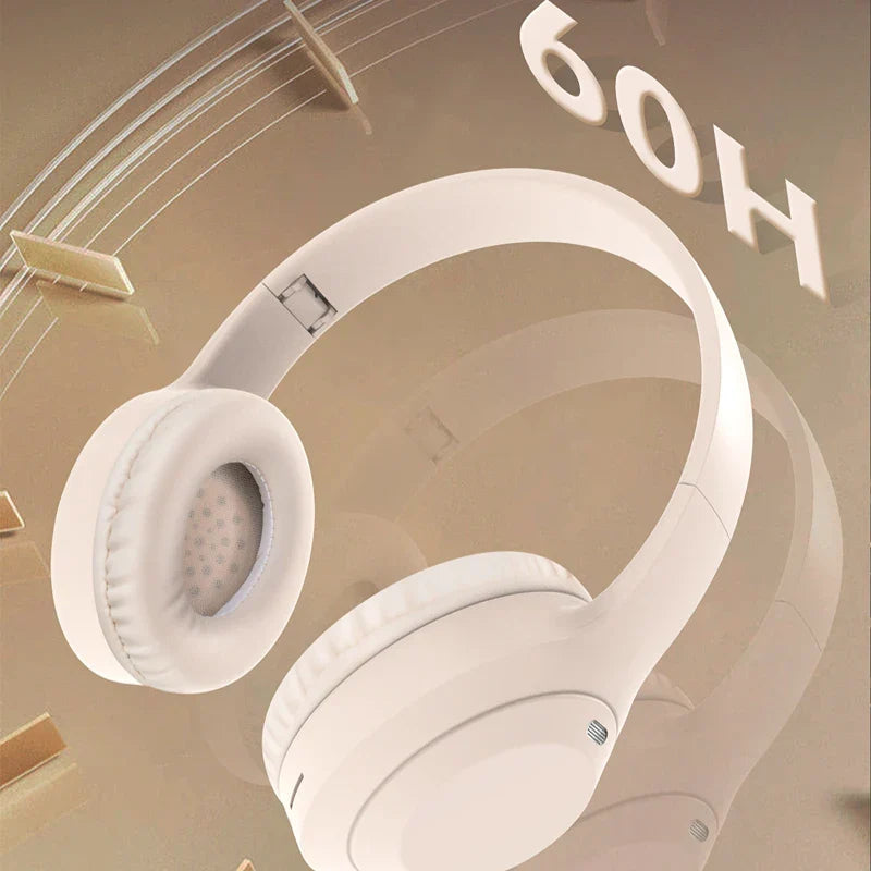 Over-Ear Bluetooth 5.3 Headphones, 12 Hour Battery