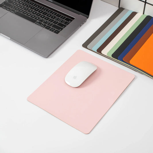 PU Leather Mouse Pad, Waterproof, 19 x 23 cm