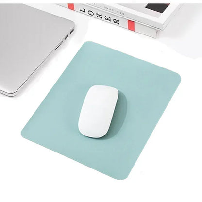 PU Leather Mouse Pad, Waterproof, 19 x 23 cm