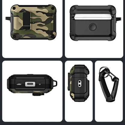 Magnetic Lock Case for AirPods Pro with Quick-Open Clip