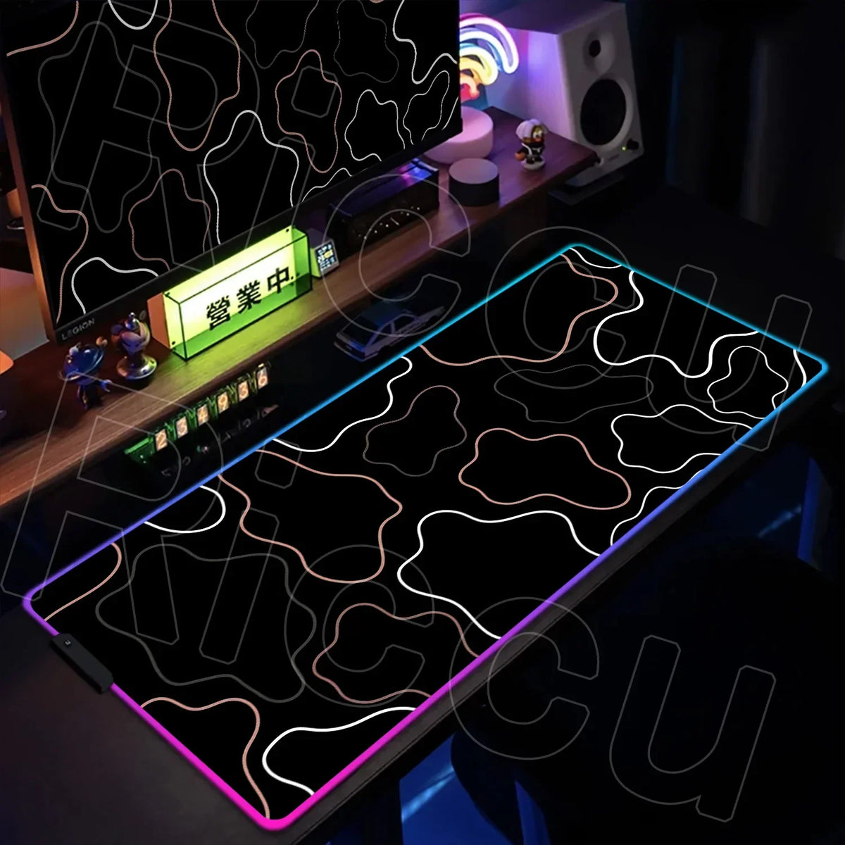 RGB Extended Gaming Mouse Pad, up to 1000 x 500 mm