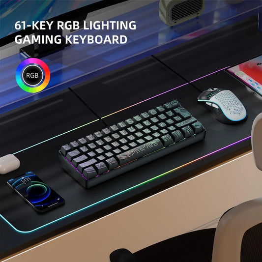 61 Key RGB Keyboard with N-Key Rollover