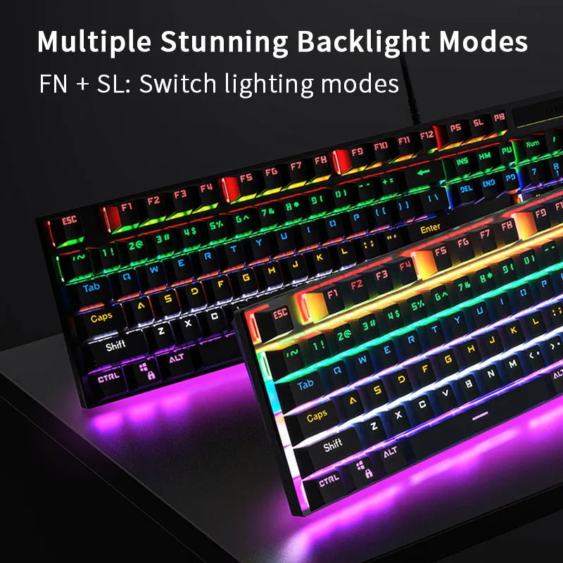 Blue Switch Mechanical Keyboard for Desktop and Laptop