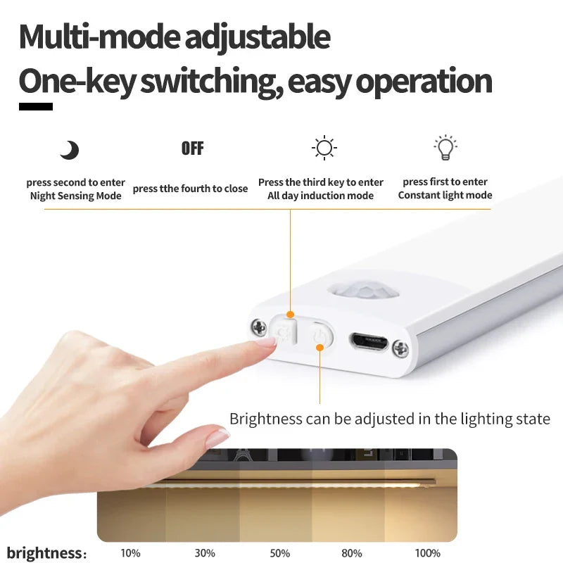 Motion Sensor Cabinet Light Bar, 10 to 50 cm